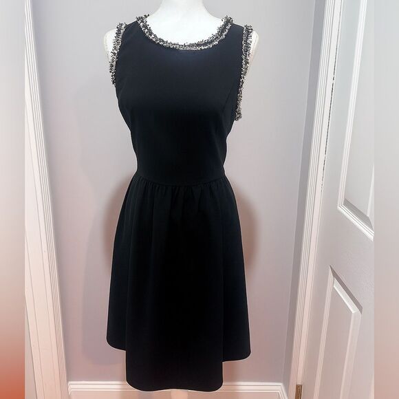 NWOT Skies are Blue black sleeveless mini dress with back zipper size medium - Picture 1 of 10
